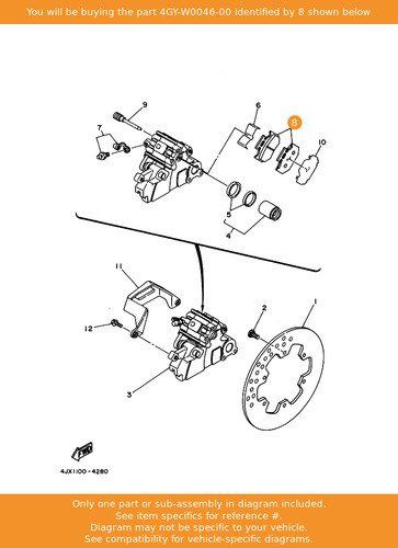 Yamaha brake pad kit - yamaha, 2