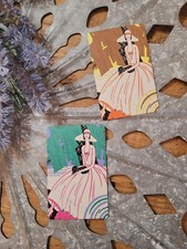 Pair Vintage Art Deco Playing