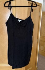 Topshop black star print mini