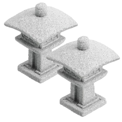 2pcs miniature pagoda - , statue