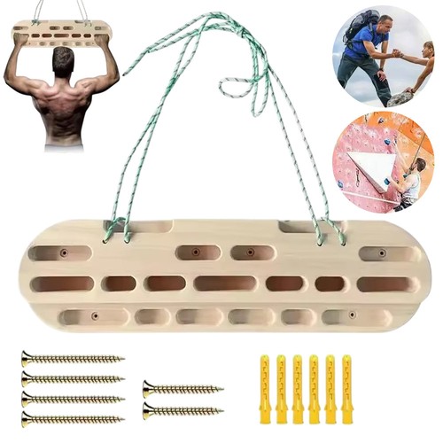 Wooden hangboard doorway mount - wooden,