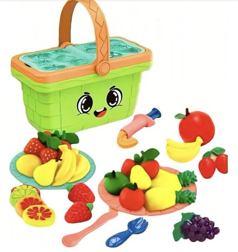 Picnic basket 12pc set - basket, toy