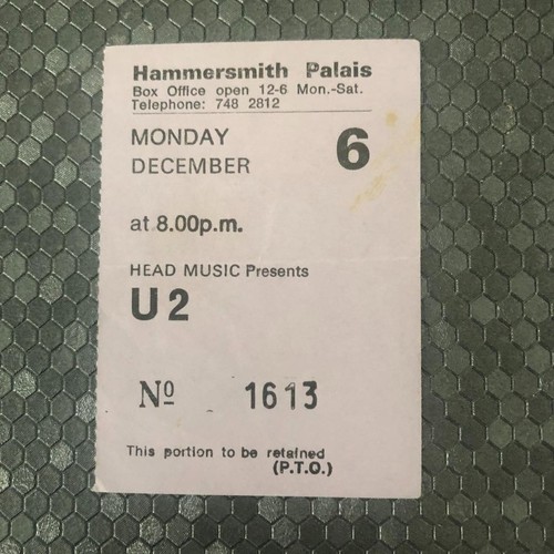 Ticket hammersmith palais - u2,