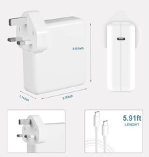96W Super Fast Charger,Mac Book Pro Charger,USB C Charger Laptop Power Adapter C