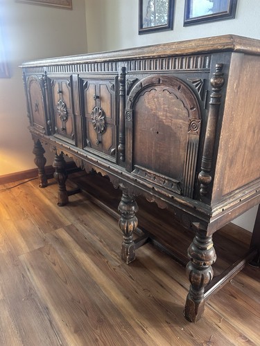 Jacobean revival carved oak - jacobean,