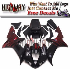 New Fairing Kit ABS Bodywork Cowling For Yamaha YZF1000 R1 2002-2003 Black Red