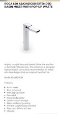 Roca L90 A5A3401C00 Extended Basin Mixer Tap Brand New