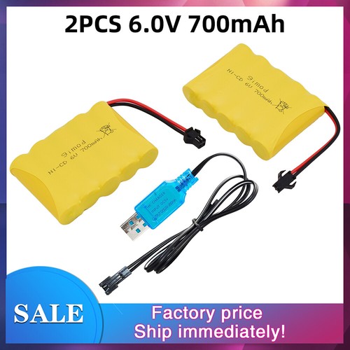 2pcs 700mah cd aa - 6.0v,