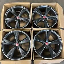 Set Of 4 Jaguar F Type 20" Blade Wheels Carbon OEM Alloys T2R20830 T2R20831