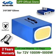 48V 72V 40Ah Waterproof Lithium E-bike E-Scooter Battery Pack for 0-5000W Motor