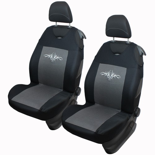 Grey car seat covers - car,