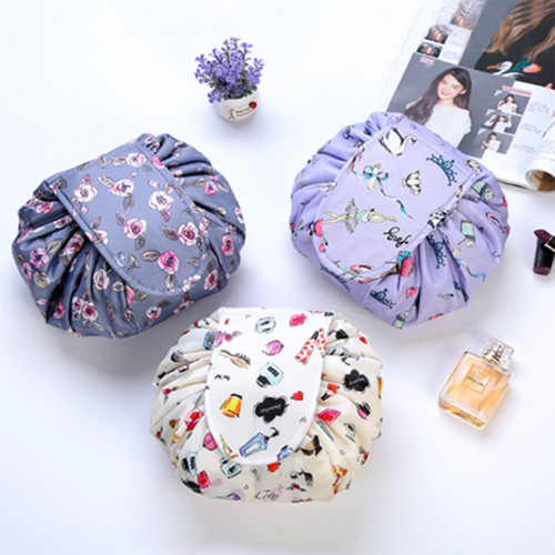 Portable makeup drawstring bag - makeup,
