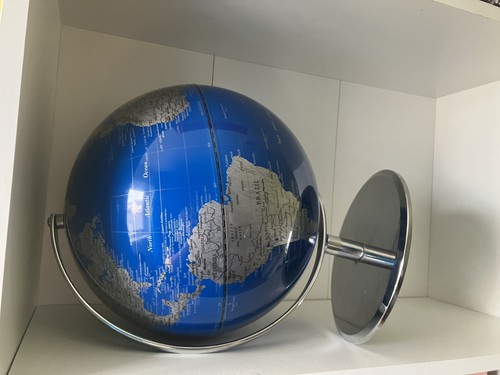 Modern blue and - and, silver