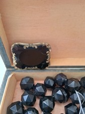 Vintage WHITBY JET beads (29)