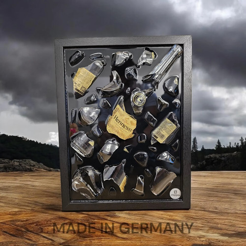 Hennessy broken bottle art - hennessy,