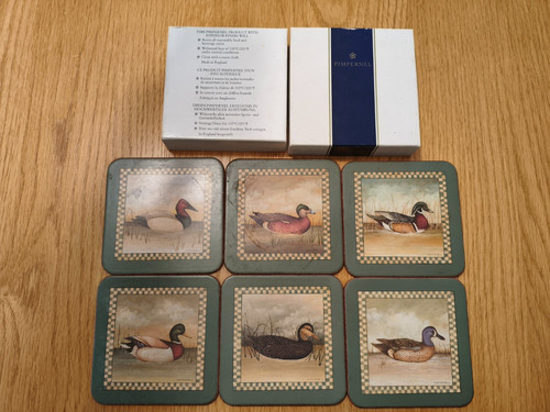 Vintage pimpernel coaster set