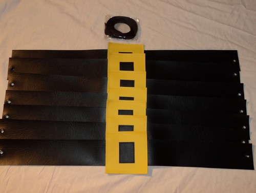 Set seven oversize belts - set,