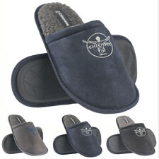 NEW MENS SLIPPERS WINTER WARM FUR COSY TRAINERS INDOOR SLIP ON SHOES QUALITY SIZ