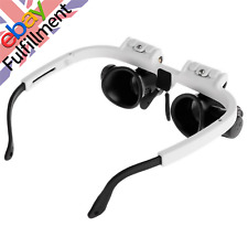 LED Magnifier Double Eye Glasses Loupe Lens Jeweler Watch Repair Measurement d
