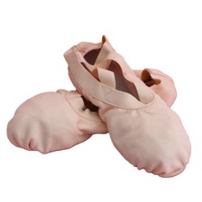 Freed Of London Pink Elasticated Canvas Split Sole Ballet Shoes