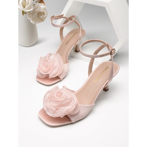 Women kitten heels ankle - heels, strap