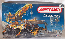 Meccano Evolution 8200 6 Wheel Crane Truck Metal Construction Set Moving Parts