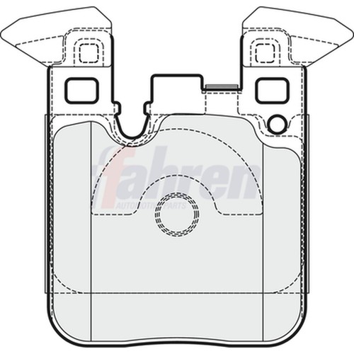 Brake pads set - brake, bmw