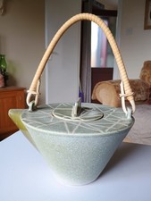 geometric studio pottery teapot