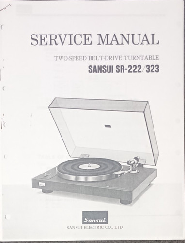 Sansui 222 323 turntable - sr-323,