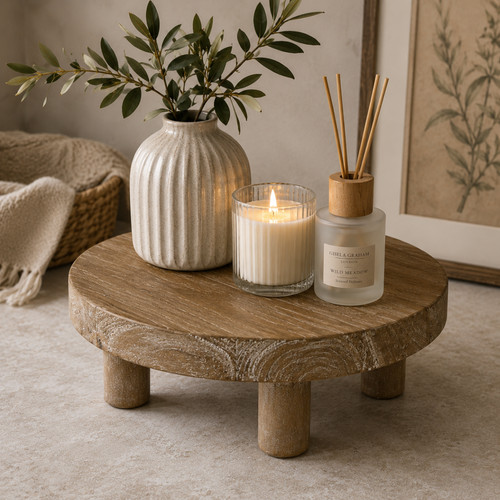 Gisela graham round - gisela, wooden