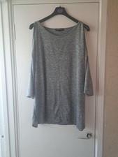 Grey Cold Shoulder Top