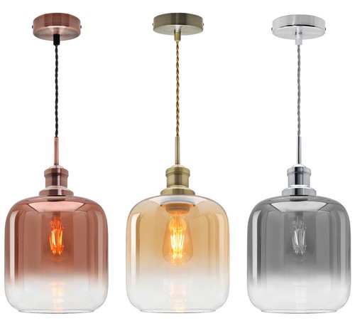Vintage smoked glass shade - vintage,