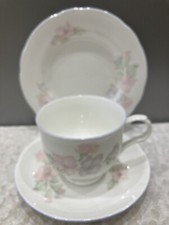 Sadler Romance Trio - Tea Cup Saucer & Side Plate - Vintage Valentines Gift VGC
