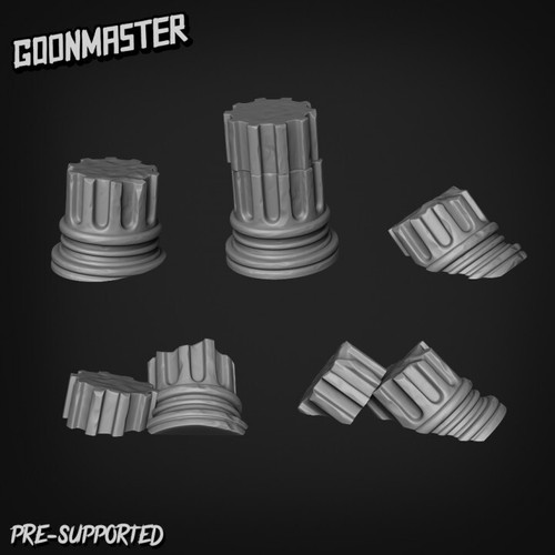 Ruined pillars basing kit - ruined,