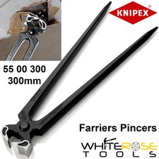 Knipex Farriers Pincers Tear Off Pliers Small Head Anvil 20mm Horse Hoof Trim