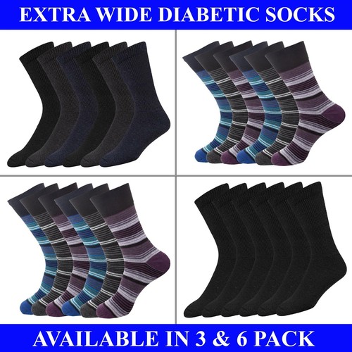 Mens extra wide - extra, socks