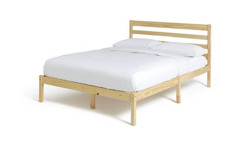Kaycie small double wooden bed - double,