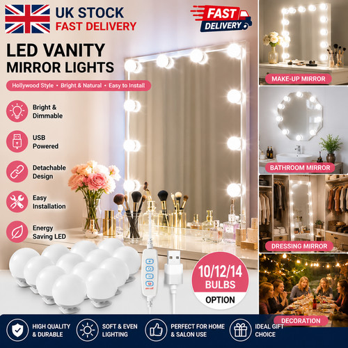 Make mirror lights led - up,