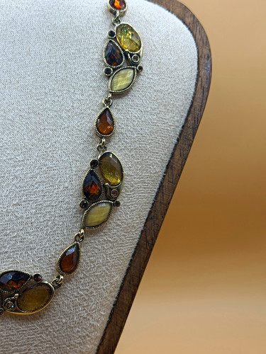 Multi stone amber - amber, boho