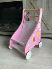 ELC FIRST SIZE WOODEN DOLLS PUSHCHAIR