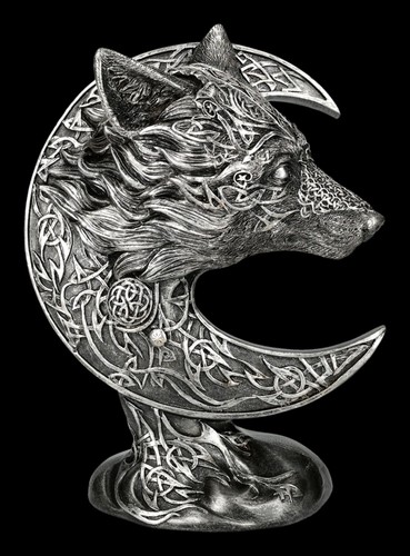 Wolf figure celtic half - figure,