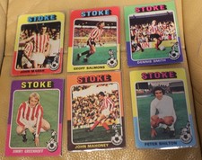 Stoke city 1975 topps - fc,