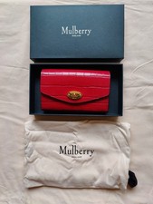 Mulberry Darley Wallet Shiny Croc Red (New Unused) Comes With Purchase Receipt