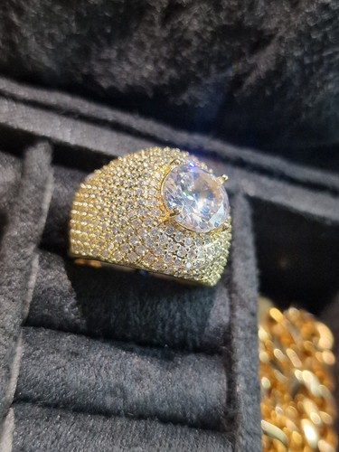 Gold filled gem - gem, cz