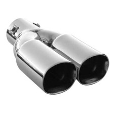 Twin Exhaust Tip Trim Pipe
