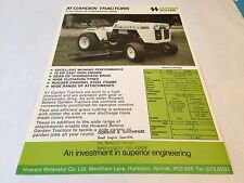 Howard BOLENS XI Garden & Lawn Tractors Original 1970s Rare Vintage Brochure