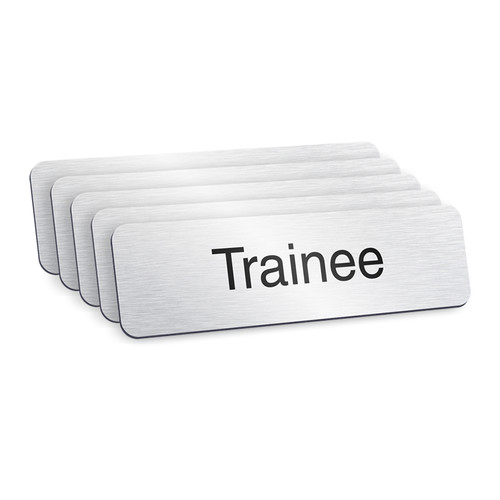 Trainee badges silver - -,