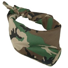 Woodland Camo Cotton Bandana -