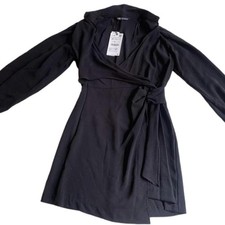 Zara Black Long Sleeve Wrap