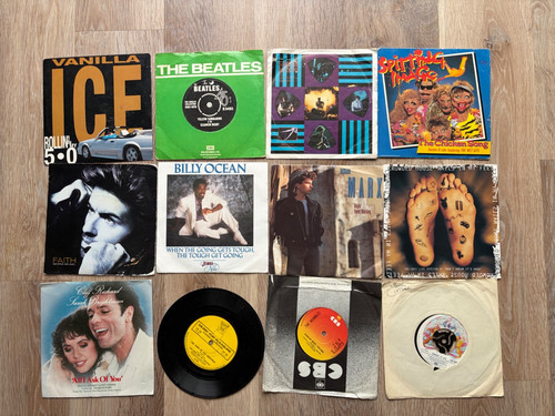 Vinyl singles job - 12, x